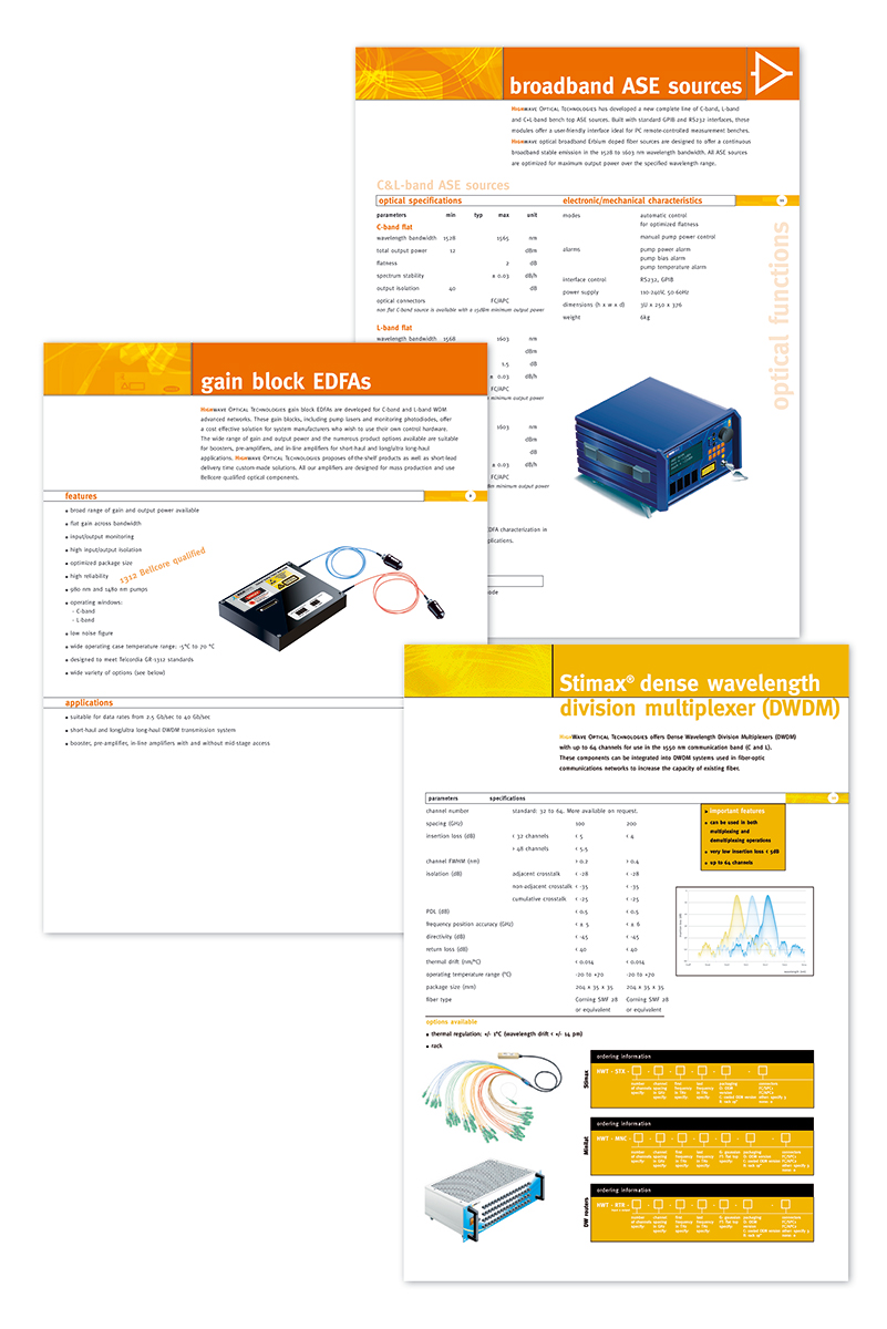 HighWave Optical Technologies - product sheets